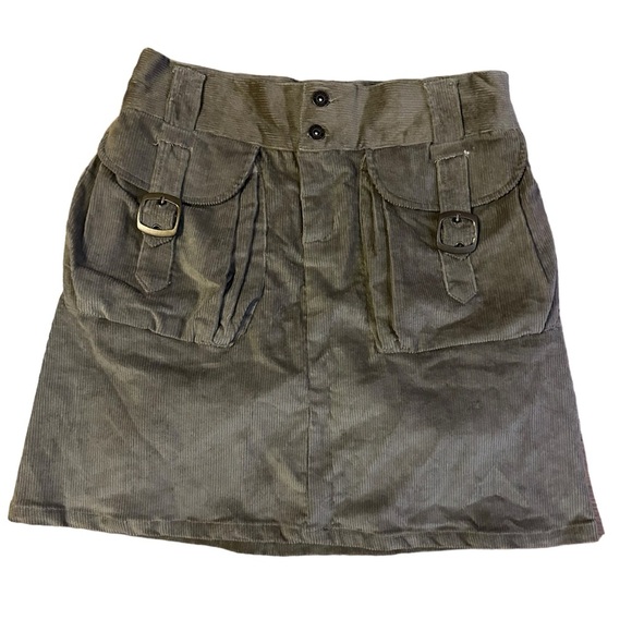 Vintage Corduroy Cargo Skirt Size 30 Waist - Picture 1 of 5